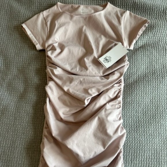 Lift-up BLANQI EVERYDAY Maternity Cap Sleeve Crew Neck Dress - Picture 1 of 1